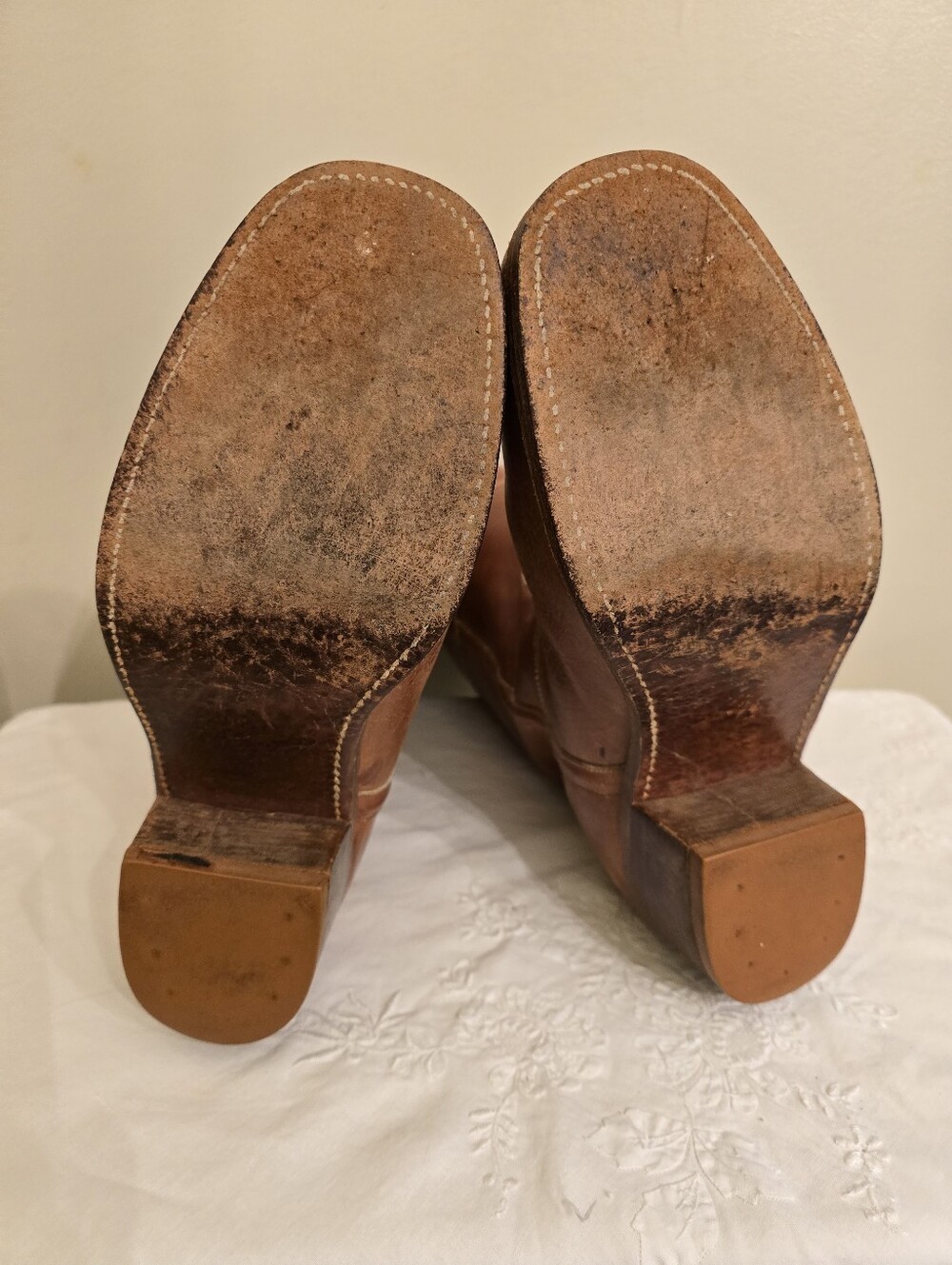 Vintage Brookline Brown Leather "Campus Boot" In Size 12D - Picture 6 of 6